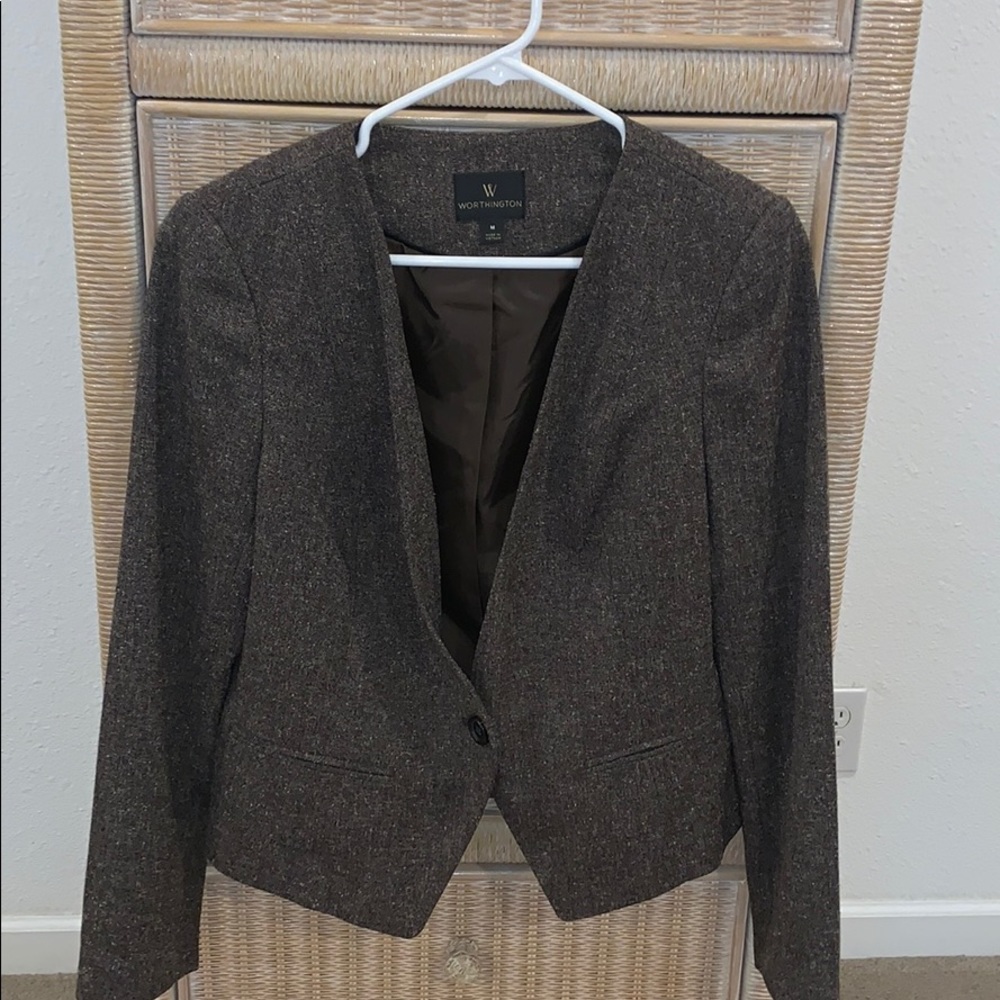 Brown Tweed Blazer